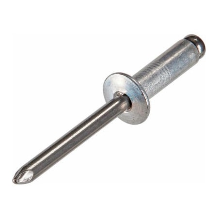 Titan Fasteners Pop Blind Rivet - 1/8 x 4-2 - Button Head - Up to 1/8in Grip - Stainless Steel /Steel - Pkg of 500 JLDGSMD42SS